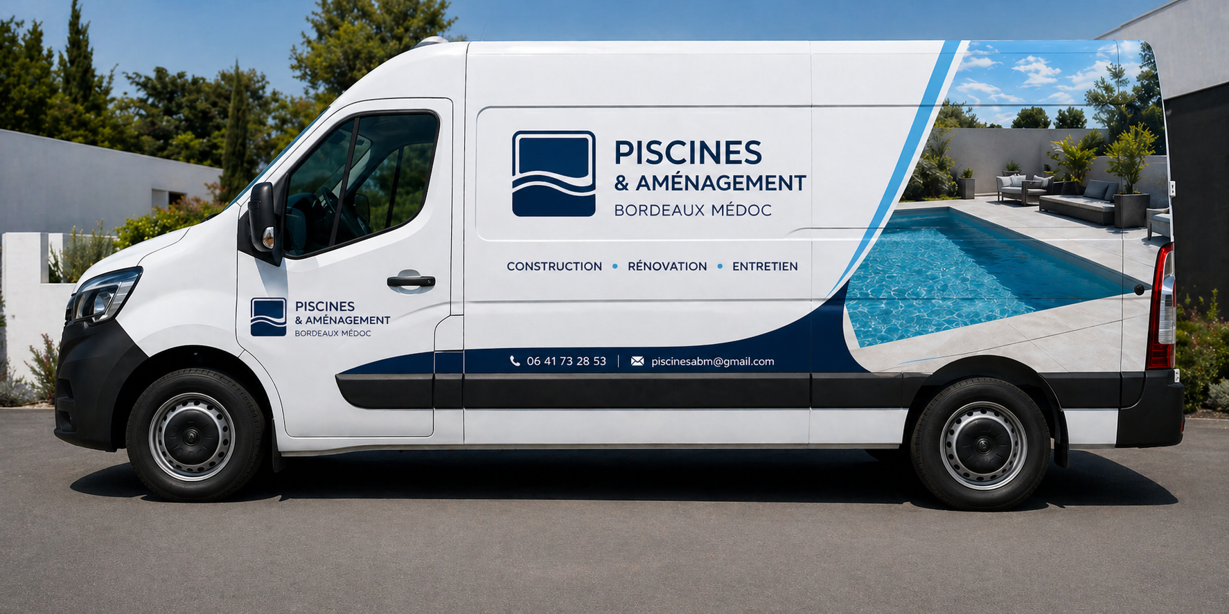 Camion Piscines & Aménagement Bordeaux Médoc